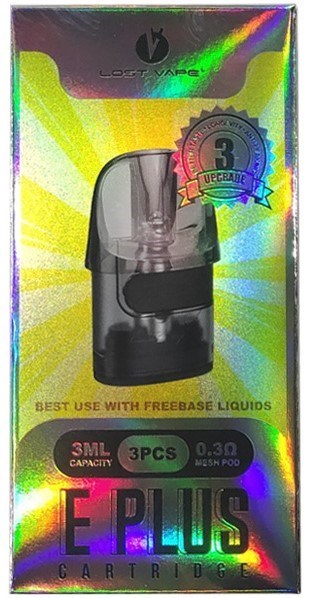 Картридж Lost Vape E-Plus Cartridge 3ml 0.3Ohm (в упак. 3 шт.) 5062 - фото 15372