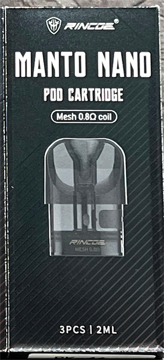 Картридж Rincoe Manto Nano Mesh 0.8ohm 2ml Pod (в упак. 3 шт.) 5074 - фото 15391