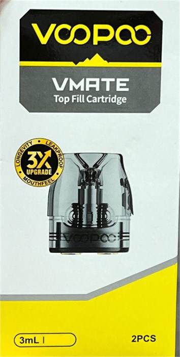 Картридж Voopoo VMATE Top Fill V.THRU Pro 0.7 Ом - упаковка 2 шт 5388