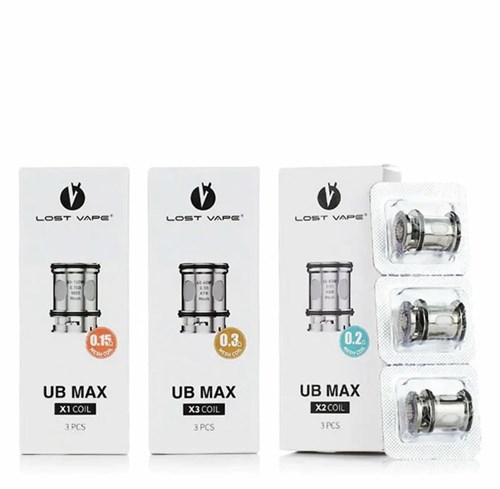 Испаритель Lost Vape UB MAX X1 Coil 0.15ohm V2 Edition, 3 штуки - пачка 5398