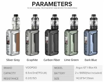 VooPoo Argus GT 2 200W Mod Kit 3675