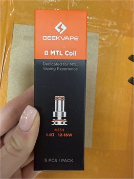 Испарители B MTL Coil Mesh 0.8 Ом 12-16W, 1 пачка, 5 штук 5390