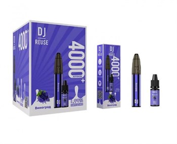 DJ REUSE - 4000 затяжек + 10ml жидкости с подзарядкой 2264